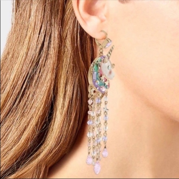 Betsey Johnson Jewelry - Unicorn earrings by Betsey Johnson